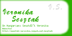 veronika sesztak business card